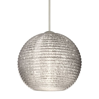 Besa Lighting Kristall 6 1 - Light Pendant in  Satin Nickel