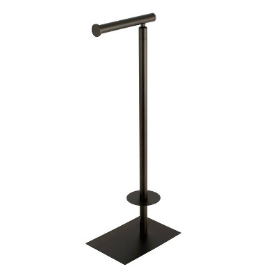 Edenscape Freestanding Toilet Paper Holder With Storage Shelf Matte Black -  Kingston Brass : Target