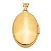 Black Bow Jewelry 14k Yellow Gold Polished Domed Locket, 26mm - 3 of 4