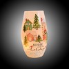 Stony Creek 7.0 Inch Home For The Holidays Pre-Lit Vase Christmas Lighted Glass Accent , Christmas Decor Medium Houses Cardinals (1PC) - 4 of 4
