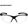 grinderPUNCH Full Lens Magnification Safety Glasses with Black Frame  Clear Lens   Magnifying Reading Eyewear (Tinted +1.00 Diopter) - 3 of 4