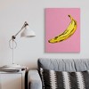 Stupell Industries Banana Pink Pop Tropical Fun Minimal Fruit - 2 of 4