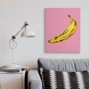 Stupell Industries Banana Pink Pop Tropical Fun Minimal Fruit - image 2 of 4