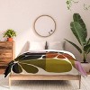 Deny Designs 3pc Full/Queen Parrott Paints Block Flowers Comforter and Pillow Sham Set Beige: Abstract Design, Non-Woven, Machine Washable - 3 of 4