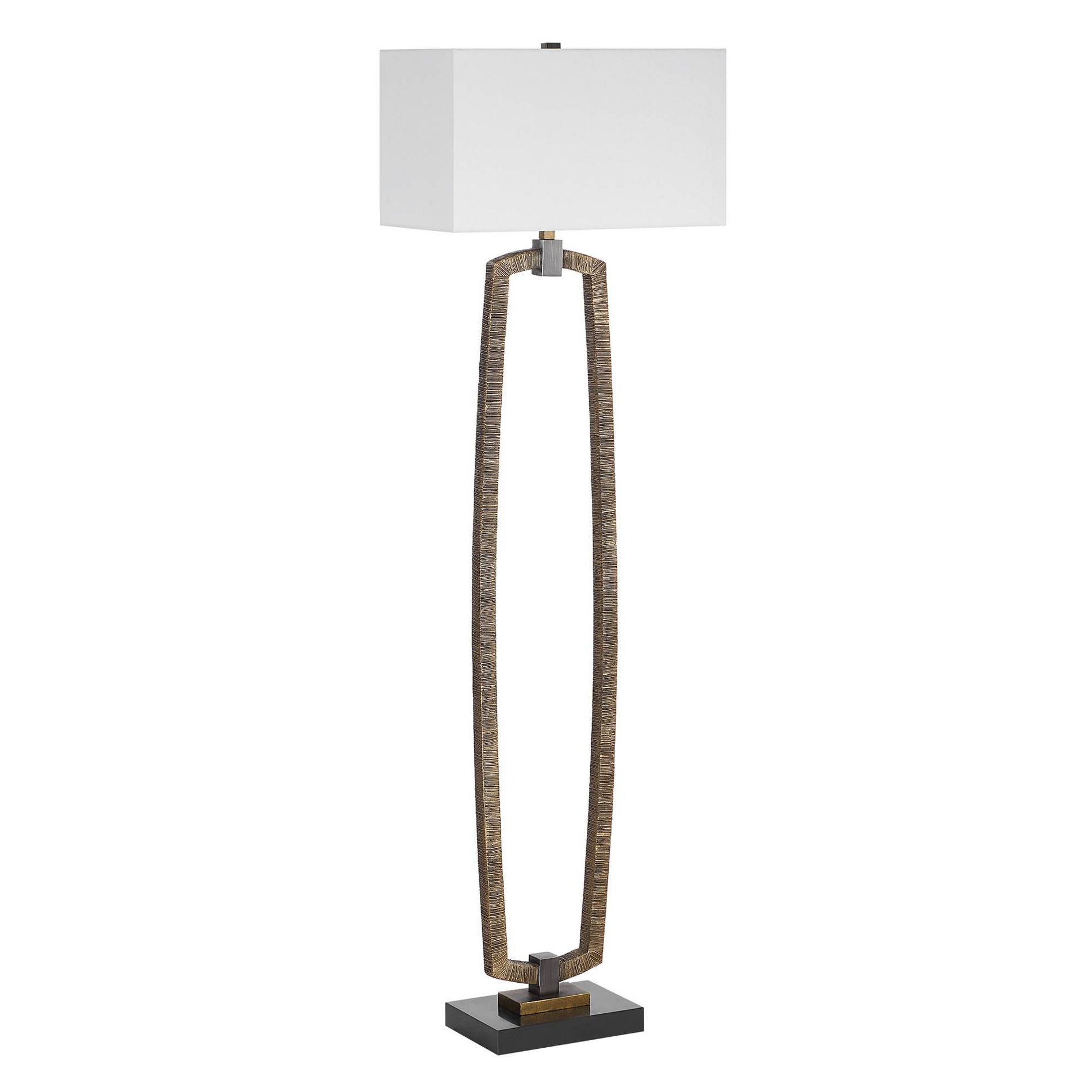 Uttermost Relic Antiqued Gold Floor Lamp