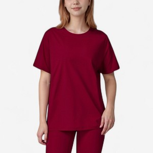 Anna-Kaci Active Women's Relaxed Fit Crew Neck T-Shirt with Short Sleeves and Soft Stretch Fabric for Everyday Comfort - 1 of 4