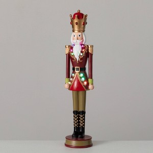 21.55"H Sullivans Christmas Tall Regal Nutcracker Figure Multicolor Indoor Christmas Decor - 1 of 4