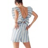 Women's Hailee Ruffle Striped Romper - Urban Daizy - 2 of 4