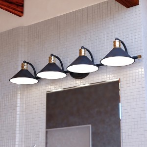 VAXCEL Akron Modern Farmhouse Bathroom Vanity Light Wall Sconce Fixture - 1 of 4