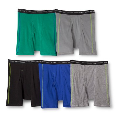 Hanes Men's 5pk Boxer Briefs - Colors May Vary XL – Target