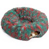 Christmas Warm Fluffy Plush Cat Dog Tunnel - Tube Playground Toys Collapsible, for Indoor Cat Kitty Kitten Puppy Rabbit - 2 of 4