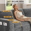 Vipbear L-Shaped Sleeper Sofa with Pull Out Bed,82" Sectional Couch with Reclining Backrest/Armrest Storage/Cup Holder/Side Pocket,Tool-Free Assembly - 3 of 4
