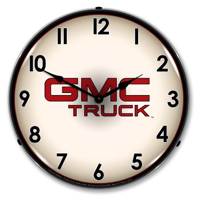 Collectable Sign & Clock | GMC Truck LED Wall Clock Retro/Vintage, Lighted