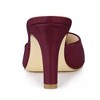 Allegra K Women's Casual Office Pointed Toe Slip-On Stiletto Slide Mules Heels - 3 of 4