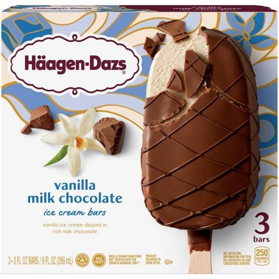 Haagen Dazs Vanilla Chocolate Ice Cream Bar - 3pk