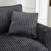 Hrinhom 46.5"W Corduroy Lazy Sofa Chair, Single Sofa Chair with Pillow - 3 of 4