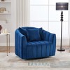NicBex Oversized 360 Degrees Swivel Accent Barrel Chair with 3 Pillows, Cozy Sofa Armchair for Living Room, Bedroom - 3 of 4