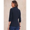 Allegra K Women's Lapel Collar One Button 3/4 Sleeve Blazer - 3 of 4