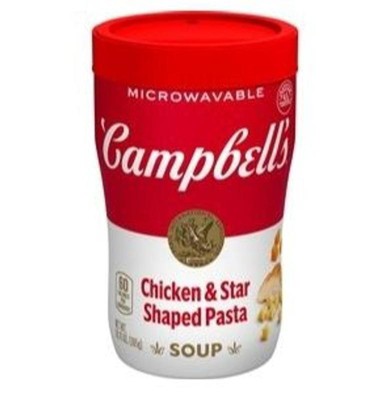 Campbell's Chicken Soup & Stars Shaped Pasta Sipping Soup