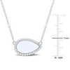 EVERLY JEWELRY | Silver Gemstone Necklace with Chain – Multiple Stone and Metal color Options - 4 of 4
