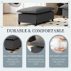 33"x27.5" Ottoman Module for Modular Sectional Sofa, Wide Seat, Chenille - 3 of 4