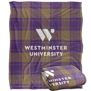 Westminster College Campus Plaid Spirit Silky Touch Super Soft Throw Blanket 50x60 - 1 of 4