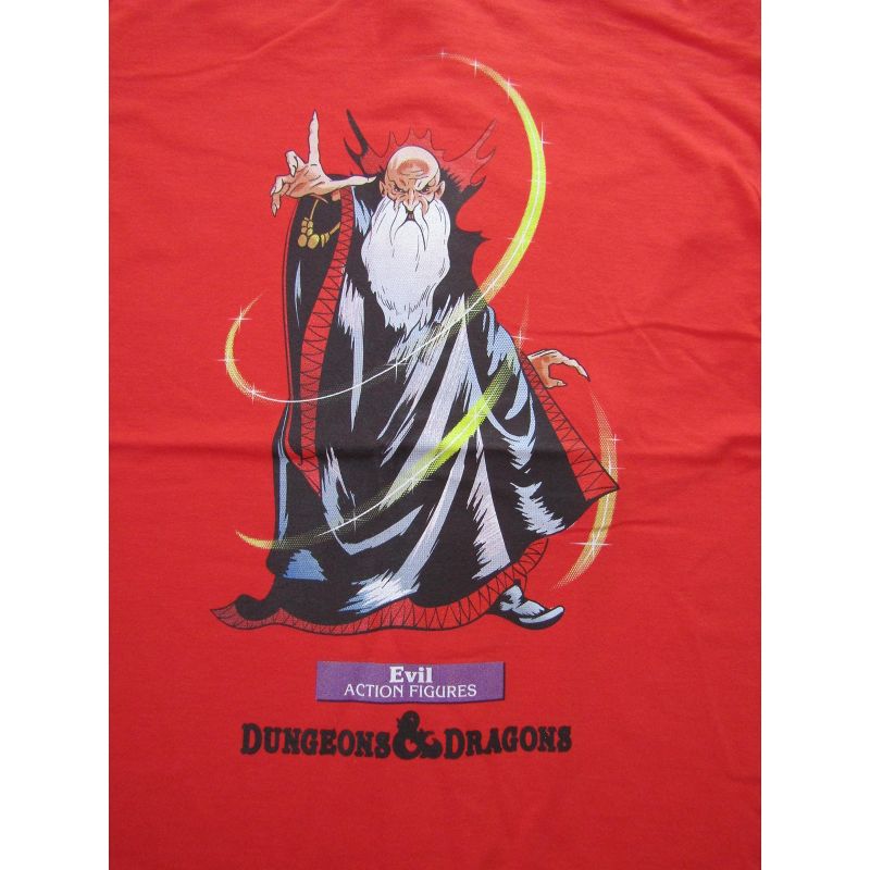 Dungeons & Dragons Wizard Comics Style Art Men's Red T-shirt, 2 of 4