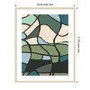 Amanti Art Multicolor Stained Glass II by Regina Moore Wood Framed Wall Art Print - 4 of 4