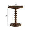 GDFStudio Renata Modern 22" Wood Round End Table - 3 of 4