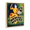 Stupell Industries Retro Vintage Wine Advertisement Gray Framed Floater Canvas Wall Art - 3 of 4