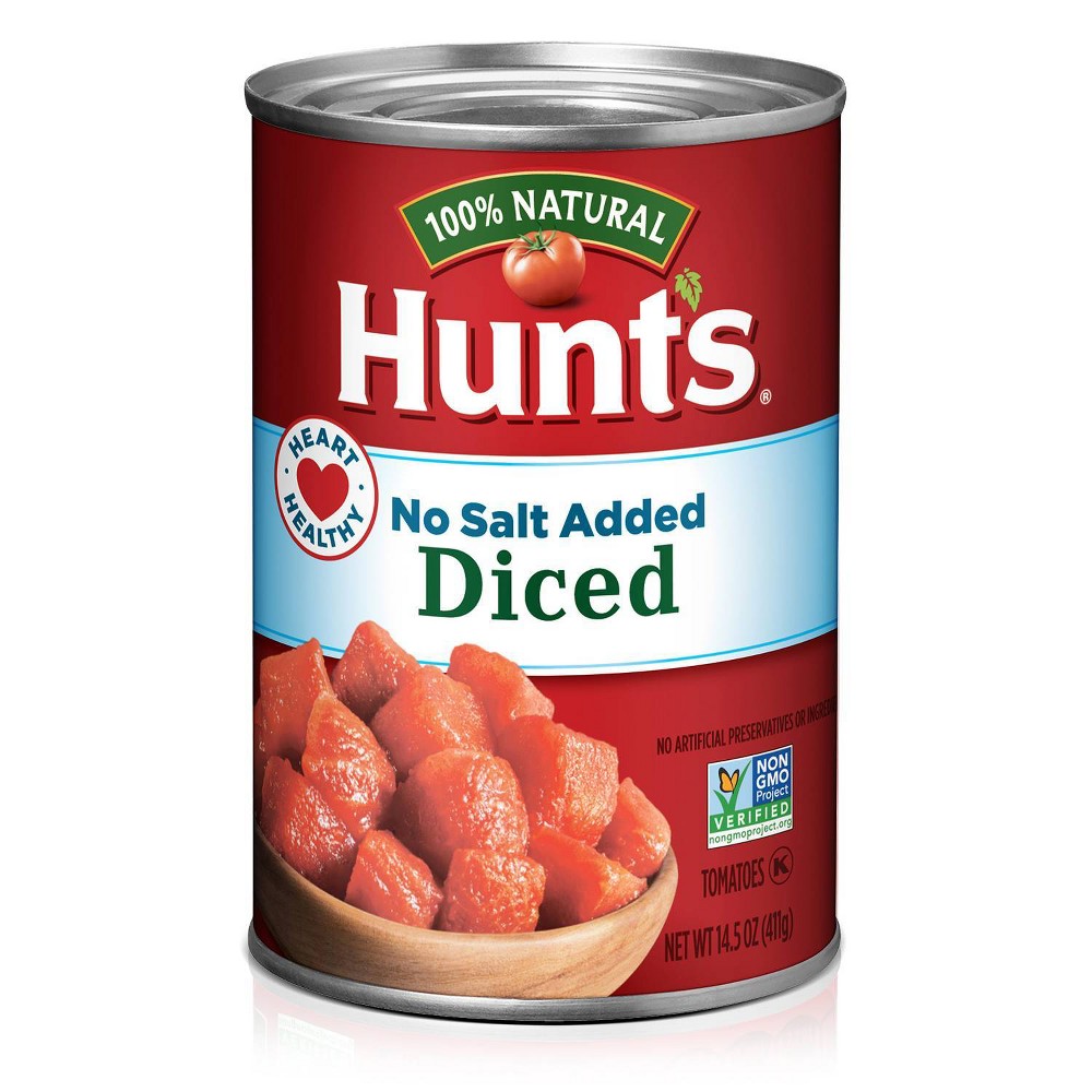 UPC 027000380499 product image for Hunt's 100% Natural No Salt Diced Tomatoes 14.5oz | upcitemdb.com