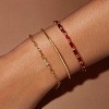 Tennis Bracelet for Women, 14K Gold Plated Cubic Zirconia Adjustable Slider Bracelets Trendy Jewelry Gift - 3 of 4