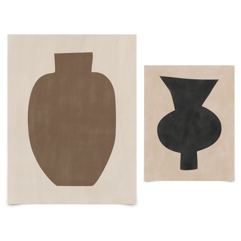 Americanflat - Neutral Tones Minimalist Abstract Vases by The Print Republic - Abstract Modern Wall Art, 3 of 7