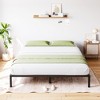 homfan Bed Frame No Box Spring Needed, Heavy Duty Metal Platform Bed Frame for Bedroom Easy Assembly, Noise Free, Black - 2 of 4