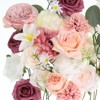 Unique Bargains Silk Mix Artificial Flower Combo Set with Stem - 3 of 4