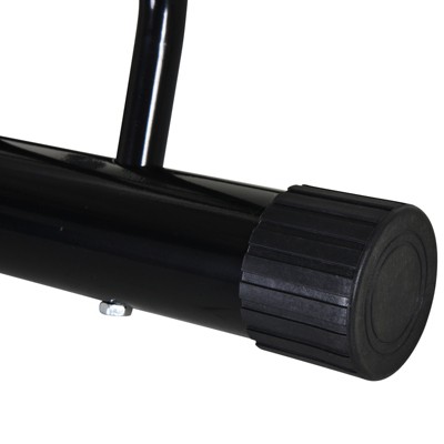 Black Steel 2-Bike Adjustable Floor Stand Rack
