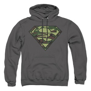 Superman Camo Logo Adult Pull-Over Hoodie - 1 of 4
