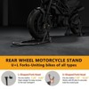 Global Motorcycle Front & Rear Wheel Stand Lift Set, Adjustable Fork Heads & U+L Swingarm Spool, Rear Bracket | Black | 1 Pcs - 4 of 4