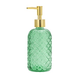 Unique Bargains Cylinder Argyle Soap Dispenser 1 Pc - 1 of 4