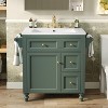 VYNXARIA 30'' Bathroom Vanity with Top Sink - Modern Storage Cabinet with 2 Drawers - 2 of 4