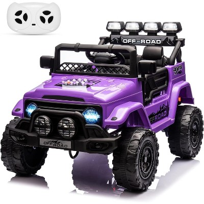 12V Kids Ride On Toy for Big Kids, 4 Wheeler Truck Car Play Car with Remote Control