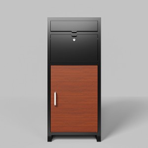 Outdoor Parcel Drop Box ,Courier Locker with Combination Lock,Floor Standing Parcel Locker - 1 of 4