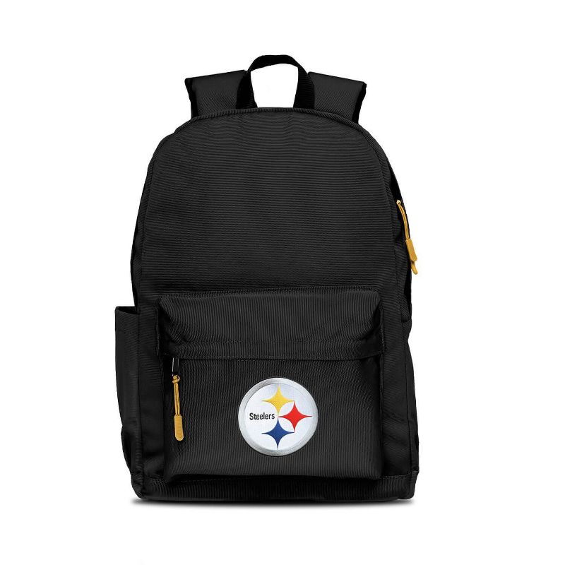 NFL Pittsburgh Steelers Campus Laptop Backpack - Black, 1 of 2