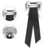 INSPIRE CHIC Women's Small Bowknot Brooch School Uniform Pin Bow Ties with Rhinestones - 3 of 4