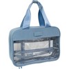 Max Studio Tubular Quilted Nylon Clear Toiletry Bag - 2 of 4