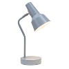 Simple Designs Sleek Essentials Metal Cone Shade Desk Lamp Gray - 2 of 4