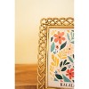 Metal Picture Frame – 10 Inch Height – Woven Detail, Holds 5x7 Photo Set Of 2 By kalalou - 3 of 4
