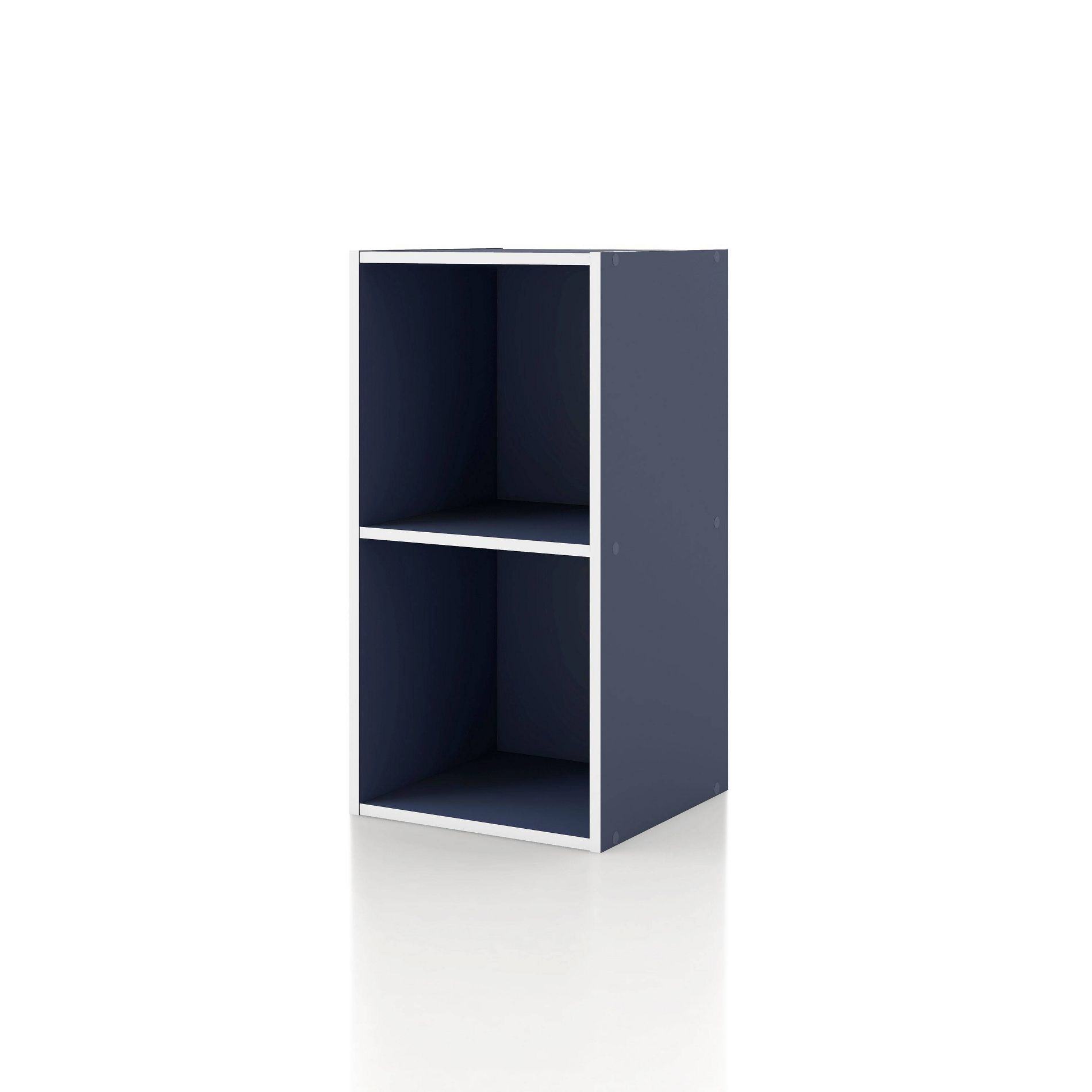 24/7 Shop At Home 23.7" Silkpath Modern 2 Cube Stackable and Modular Bookcase