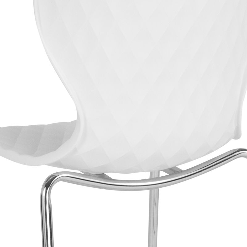Emma and Oliver Contemporary Design Accent Dining Plastic Stack Chair, 5 of 11