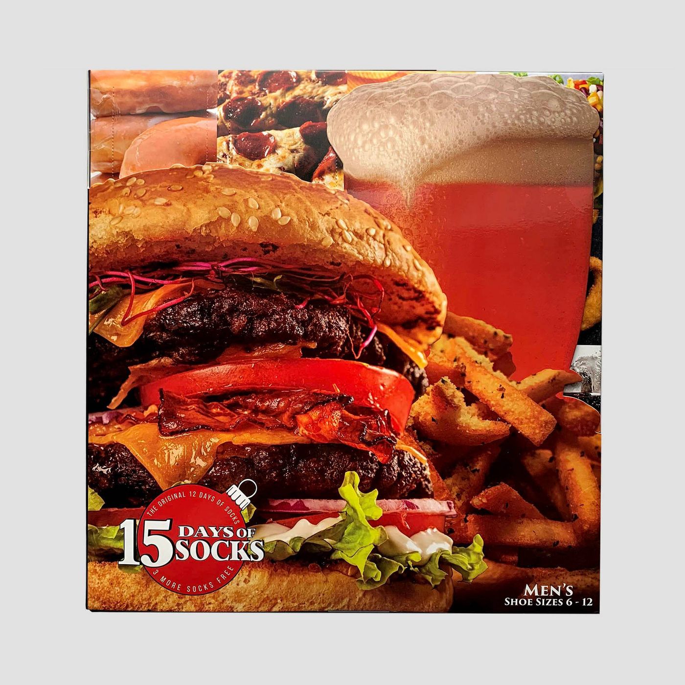 Men's Food Only 15 Days of Socks Advent Calendar - Assorted Colors One Size - image 2 of 4